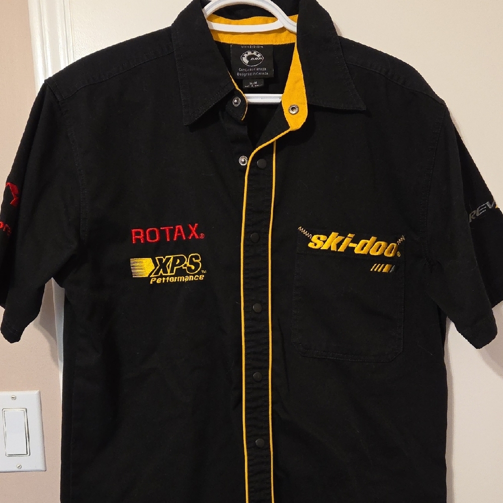 BRP Black Shirt with Yellow Accents